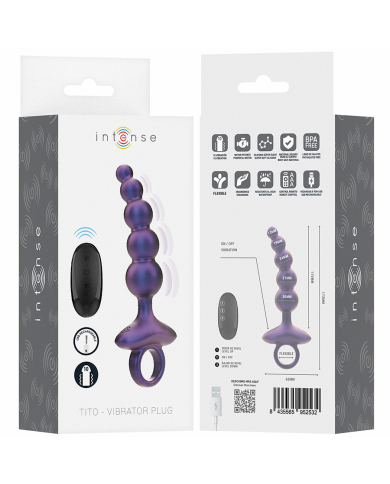 INTENSE TITO PLUG ANAL VIBRADOR MODELO 3 CONTROL REMOTO
