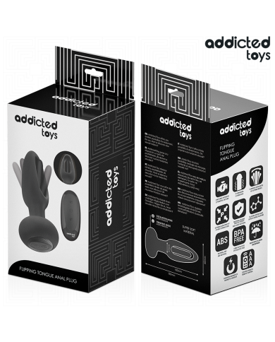 ADDICTED TOYS PLUG ANAL CON LENGUA VIBRADORA Y CONTROL REMOTO
