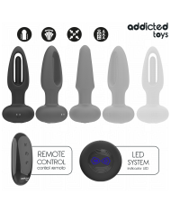 ADDICTED TOYS PLUG ANAL CON LENGUA VIBRADORA Y CONTROL REMOTO