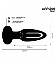 ADDICTED TOYS PLUG ANAL CON LENGUA VIBRADORA Y CONTROL REMOTO
