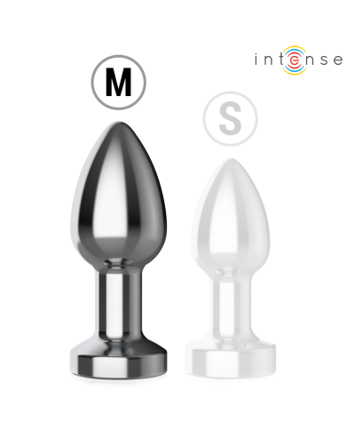 INTENSE PLUG ANAL TALLA M DE METAL VIBRADOR CON LUCES LED MULTICOLOR Y CONTROL REMOTO
