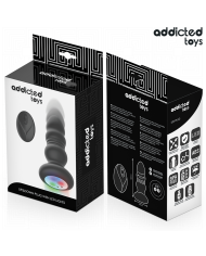 ADDICTED TOYS PLUG ANAL VIBRADOR THRUSTING Y LUZ LED CONTROL REMOTO