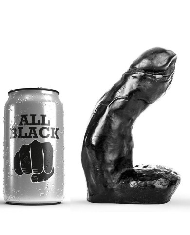 ALL BLACK DILDO REALISTICO 15 CM