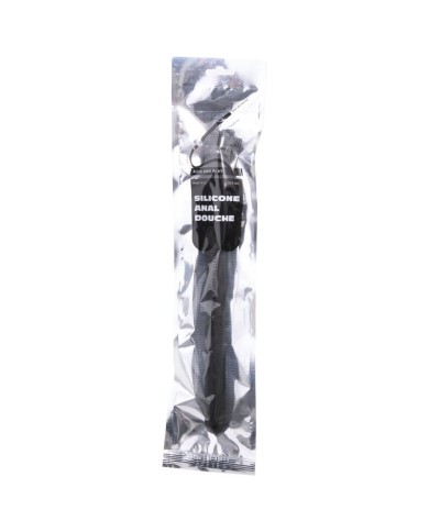 ALL BLACK DUCHA ANAL SILICONA SISTEMA STOPPER 27 CM