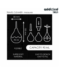 ADDICTED TOYS LIMPIADOR ANAL DE VIAJE TALLA S 90 ML