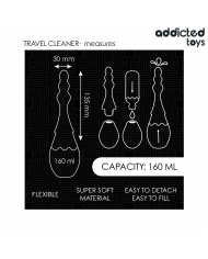 ADDICTED TOYS LIMPIADOR DE VIAJE SILICONA MODELO 4