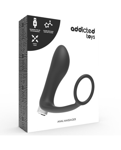 ADDICTED TOYS VIBRADOR PROSTATICO RECARGABLE MODEL 1 NEGRO