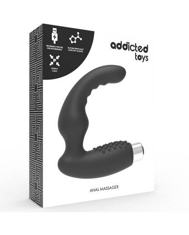 ADDICTED TOYS VIBRADOR PROSTATICO RECARGABLE MODEL 2 NEGRO