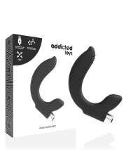 ADDICTED TOYS VIBRADOR PROSTATICO RECARGABLE MODEL 7 NEGRO