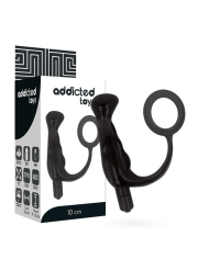 ADDICTED TOYS VIBRADOR PROSTATICO NEGRO 10 CM