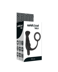 ADDICTED TOYS VIBRADOR PROSTATICO NEGRO 10 CM