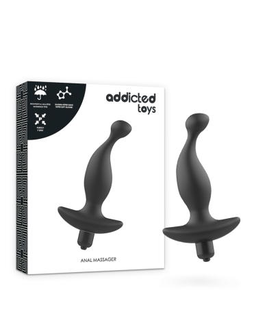 ADDICTED TOYS MASAJEADOR ANAL CON VIBRACION NEGRO MODELO 1