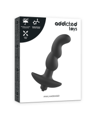 ADDICTED TOYS MASAJEADOR ANAL CON VIBRACION NEGRO MODELO 2