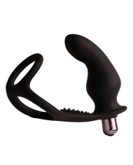 ROCKS OFF RO ZEN RRO PLUG ANAL CON ANILLO VIBRADOR PARA EL PENE NEGRO