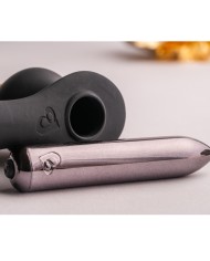 ROCKS OFF RO ZEN RRO PLUG ANAL CON ANILLO VIBRADOR PARA EL PENE NEGRO