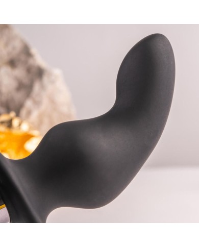 ROCKS OFF RO ZEN RRO PLUG ANAL CON ANILLO VIBRADOR PARA EL PENE NEGRO