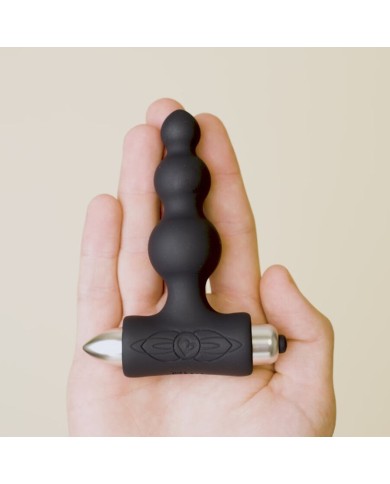 ROCKS OFF PETITE SENSATIONS BUBBLES PLUG ANAL VIBRADOR NEGRO