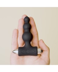 ROCKS OFF PETITE SENSATIONS BUBBLES PLUG ANAL VIBRADOR NEGRO