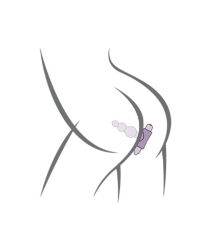 ROCKS OFF PETITE SENSATIONS BUBBLES PLUG ANAL VIBRADOR NEGRO