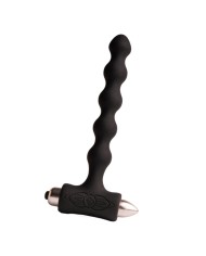 ROCKS OFF PETITE SENSATIONS PEARLS PLUG ANAL VIBRADOR NEGRO