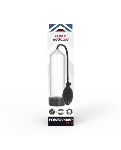 PUMP ADDICTED BOMBA ERECCION RX3 TRANSPARENTE