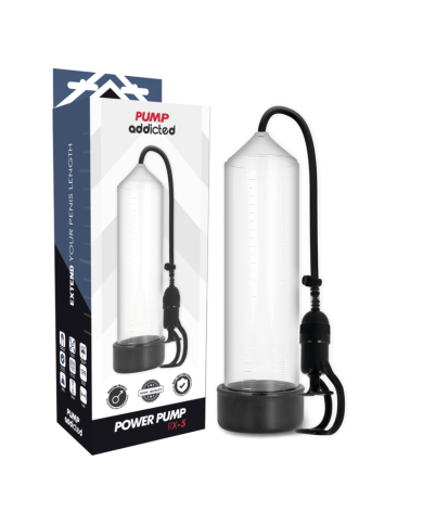 PUMP ADDICTED BOMBA ERECCION RX5 TRANSPARENTE