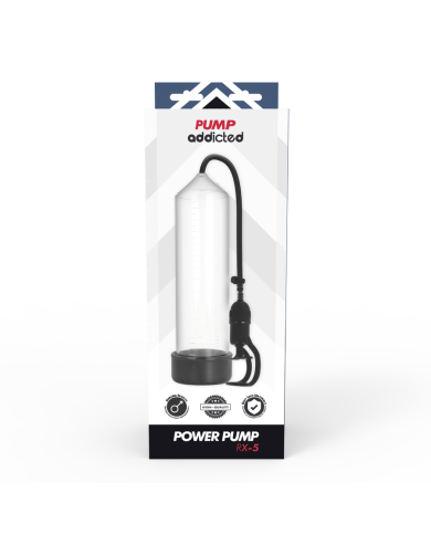 PUMP ADDICTED BOMBA ERECCION RX5 TRANSPARENTE