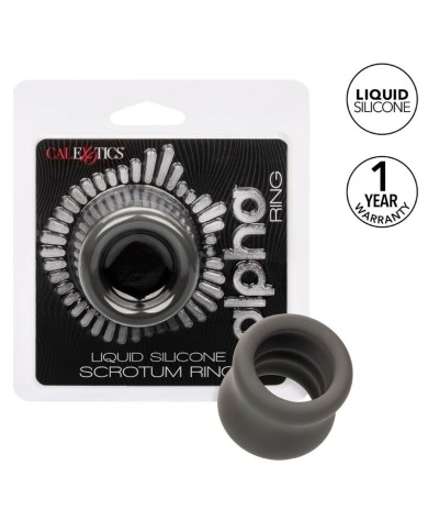 CALEXOTICS ALPHA ANILLO EXTENSION ESCROTO DOBLE NEGRO CALEXOTICS ALPHA ANILLO EXTENSION ESCROTO DOBLE NEGRO
