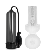 PUMP ADDICTED RX3 BOMBA ERECCION NEGRO CON MASTURBADOR