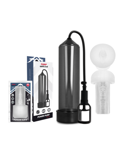 PUMP ADDICTED BOMBA ERECCION RX7 NEGRO CON MASTURBADOR