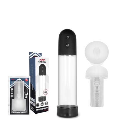 PUMP ADDICTED BOMBA ERECCION RX11 AUTOMATICA CON MASTURBADOR