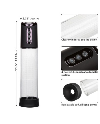 CALEXOTICS PEAK BOMBA SUCCIONADORA 4 VELOCIDADES NEGRO