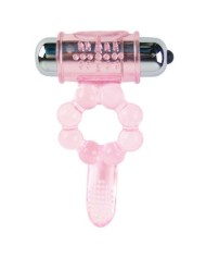 BAILE ANILLO SILICONA 10 RITMOS LENGUA CON VIBRACION ROSA