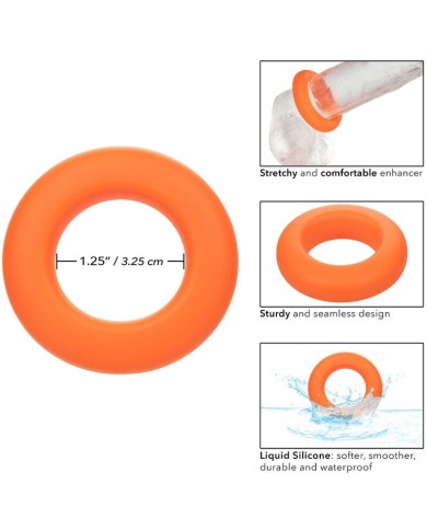 CALEXOTICS ALPHA ANILLO PROLONG GRANDE NARANJA CALEXOTICS ALPHA ANILLO PROLONG GRANDE NARANJA
