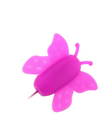 BAILE ESTIMULADOR DE CLITORIS MARIPOSA LOVE EGGS 12 VELOCIDADES LILA CONTROL REMOTO