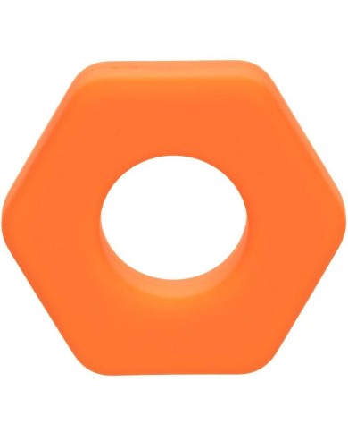 CALEXOTICS ALPHA ANILLO PROLONG SEXGONO NARANJA CALEXOTICS ALPHA ANILLO PROLONG SEXGONO NARANJA