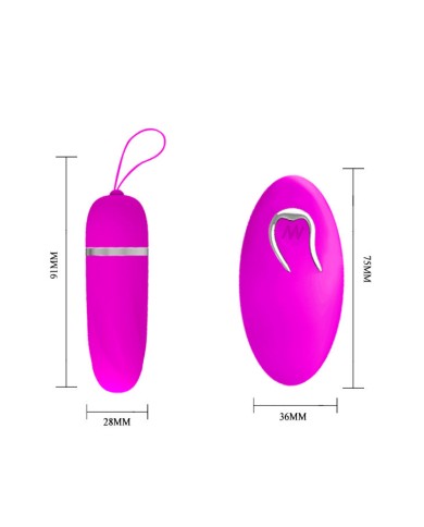 PRETTY LOVE HUEVO VIBRADOR DEBBY CON MANDO