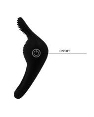 PRETTY LOVE THIMBLE ANILLO VIBRADOR NEGRO