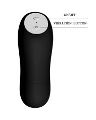 BAILE TANGA CON BALA VIBRADORA Y CONTROL REMOTO NEGRO