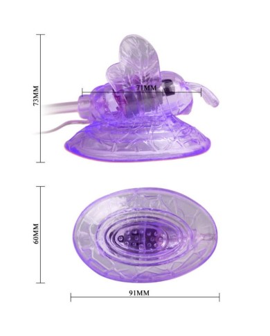 BAILE MARIPOSA VIBRADORA ESTIMULACION CLITORIS LILA
