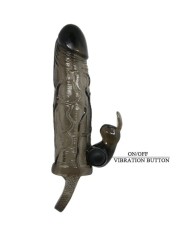 BAILE BRAVE MAN FUNDA REALISTICA PENE CON RABBIT 165 CM NEGRO