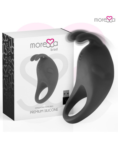 MORESSA BRAD PREMIUM SILICONE RECARGABLE NEGRO
