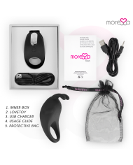 MORESSA BRAD PREMIUM SILICONE RECARGABLE NEGRO