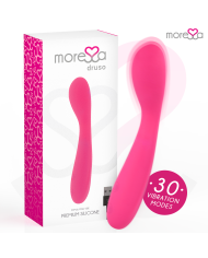 MORESSA DRUSO MASAJEADOR DUO PUNTO G Y SUERO PELVICO PREMIUM SILICONE RECARGABLE