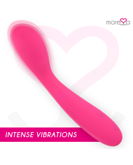 MORESSA DRUSO MASAJEADOR DUO PUNTO G Y SUERO PELVICO PREMIUM SILICONE RECARGABLE