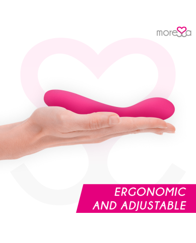 MORESSA DRUSO MASAJEADOR DUO PUNTO G Y SUERO PELVICO PREMIUM SILICONE RECARGABLE