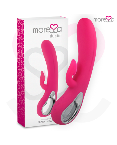 MORESSA DUSTIN SUCCIONADOR CLITORIAL Y POTENTE VIBRACION PREMIUM SILICONE RECARGABLE