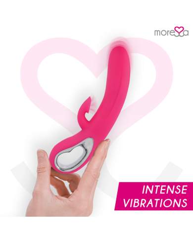 MORESSA DUSTIN SUCCIONADOR CLITORIAL Y POTENTE VIBRACION PREMIUM SILICONE RECARGABLE
