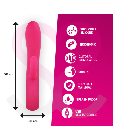 MORESSA DUSTIN SUCCIONADOR CLITORIAL Y POTENTE VIBRACION PREMIUM SILICONE RECARGABLE