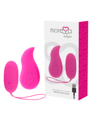MORESSA EDGAR SET DUO HUEVO REMOTO Y MANDO CON VIBRACION INCORPORADA PREMIUM SILICONE CONTROL REMOTO